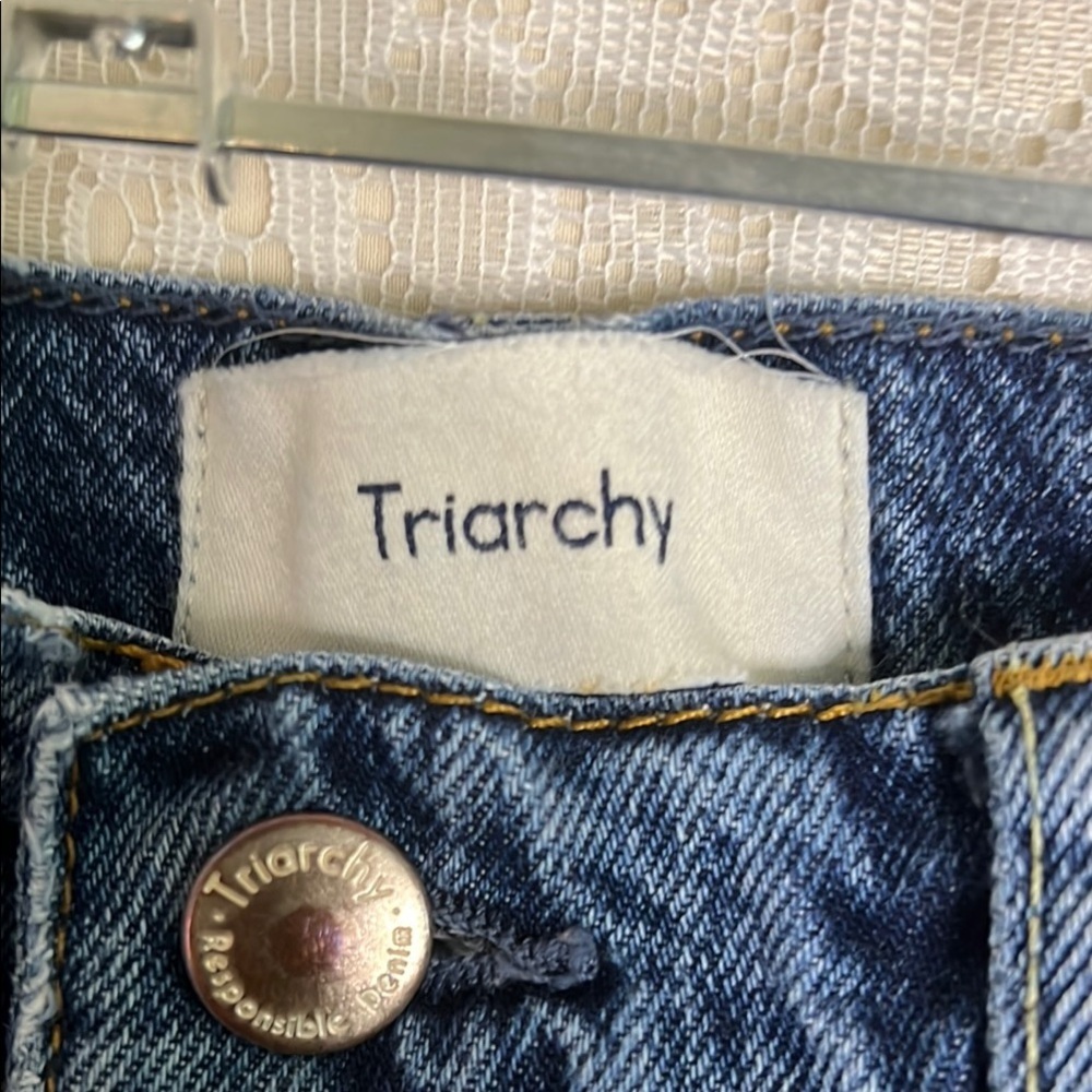 Triarchy High Rise Blue Jeans 60% organic cotton and 40% Tencel - Picture 3 of 6